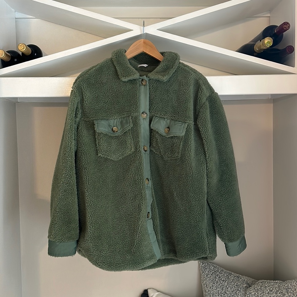 Sherpa shacket